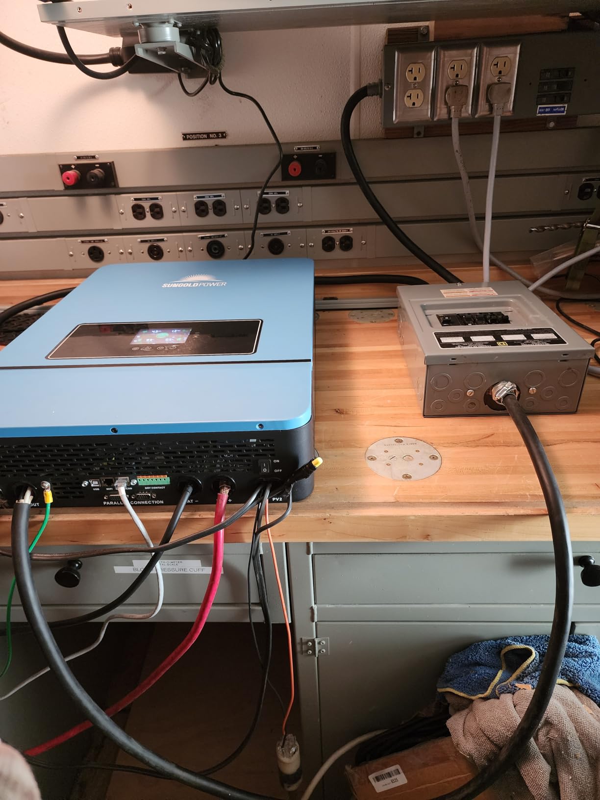 SUNGOLDPOWER 10000W 48V Solar Inverter, Built-in 2 MPPTs, Max 200A Battery Charging, Split Phase AC Input/Output 120V/240V(settable), Pure Sine Wave (BMS COMM) UL1741 SPH10048P customer photo 2