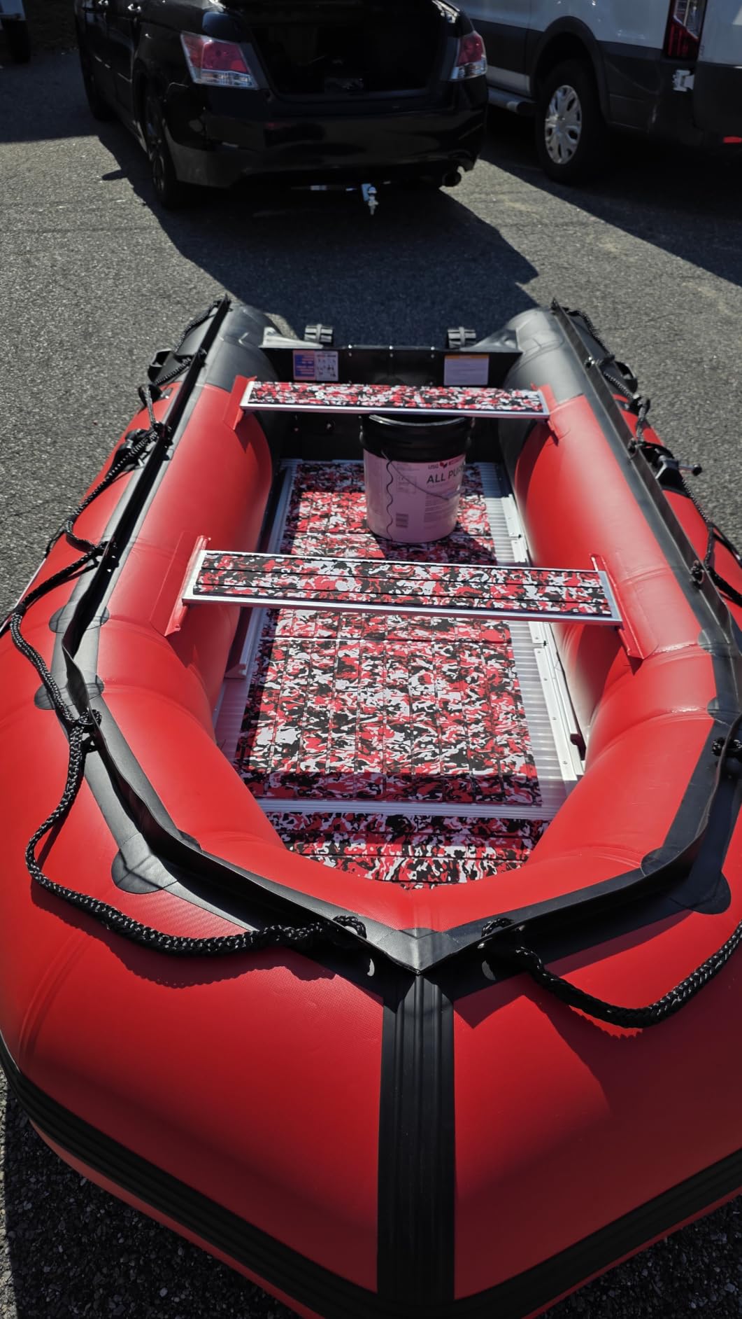 EXOCET Inflatable Dinghy Boat 2-8P USCG Alum Transom V-Hull 4Cham | Hextex 0.9mm PVC, Alum Transom/Floor, Quick Setup, USCG Certification, 5-15HP Motor, 3 Years Warranty, Adult customer photo 1