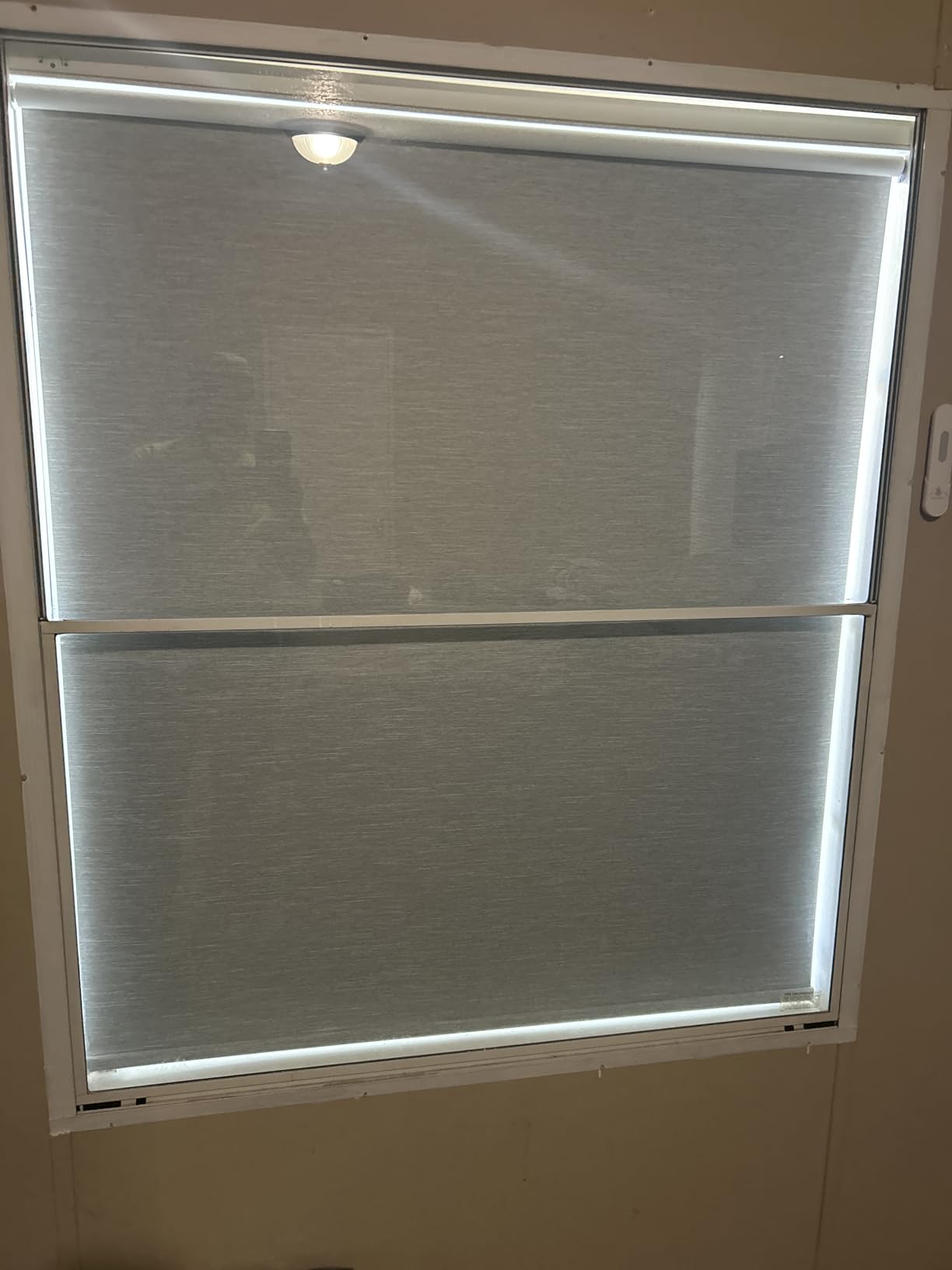 Motorized Blinds for Windows - Hapadif Roller Window Shades with Remote, No-Drill Installation, Cordless Automatic Blackout Electric Blinds, Adjustable Height, Easy to Use (Black, 34.5 x 72) customer photo 2