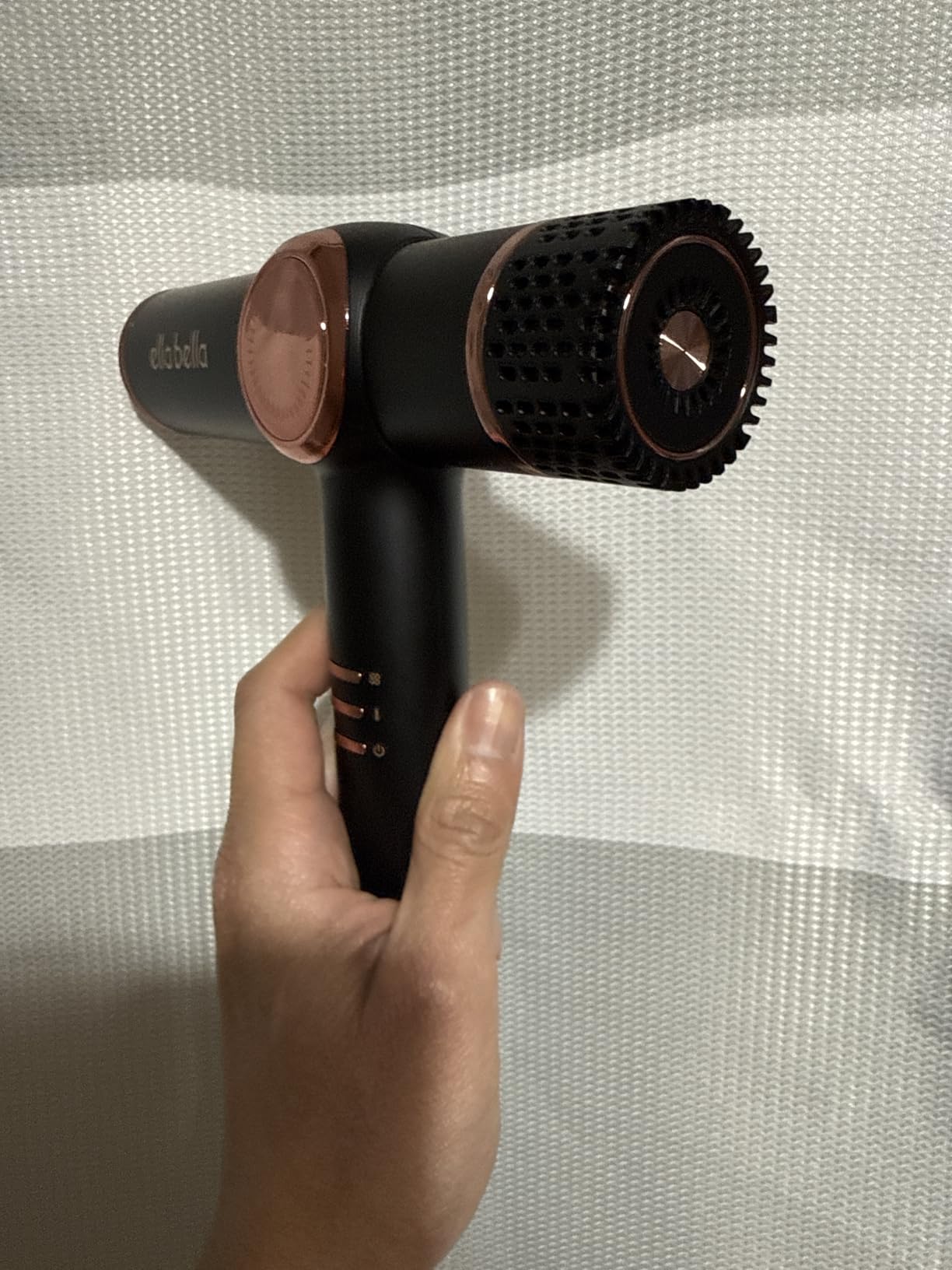 ELLA BELLA Ionic Hair Dryer with Diffuser - Negative Ion Blow Dryer, Quiet | Professional-Grade Blow Dryer. Intelligent Heat Control & Rapid Drying, Lightweight, Low Noise, All Hair Types customer photo 1