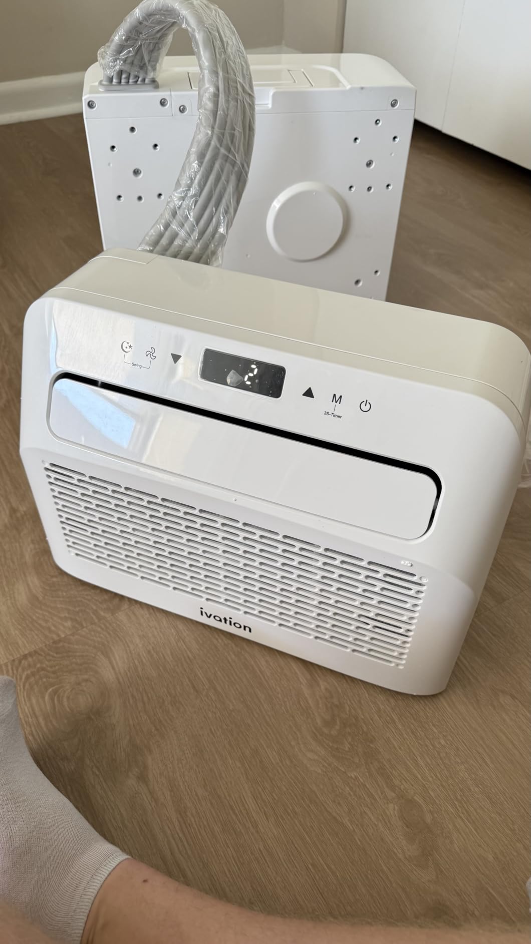 Ivation 6,500 BTU Camper Air Conditioner | Portable Over-the-Window Sill AC, Fan & Dehumidifier for RV, Caravan & Motorhome | Digital Display, Temperature Control, Timer, Sleep Mode, Whisper Quiet customer photo 1