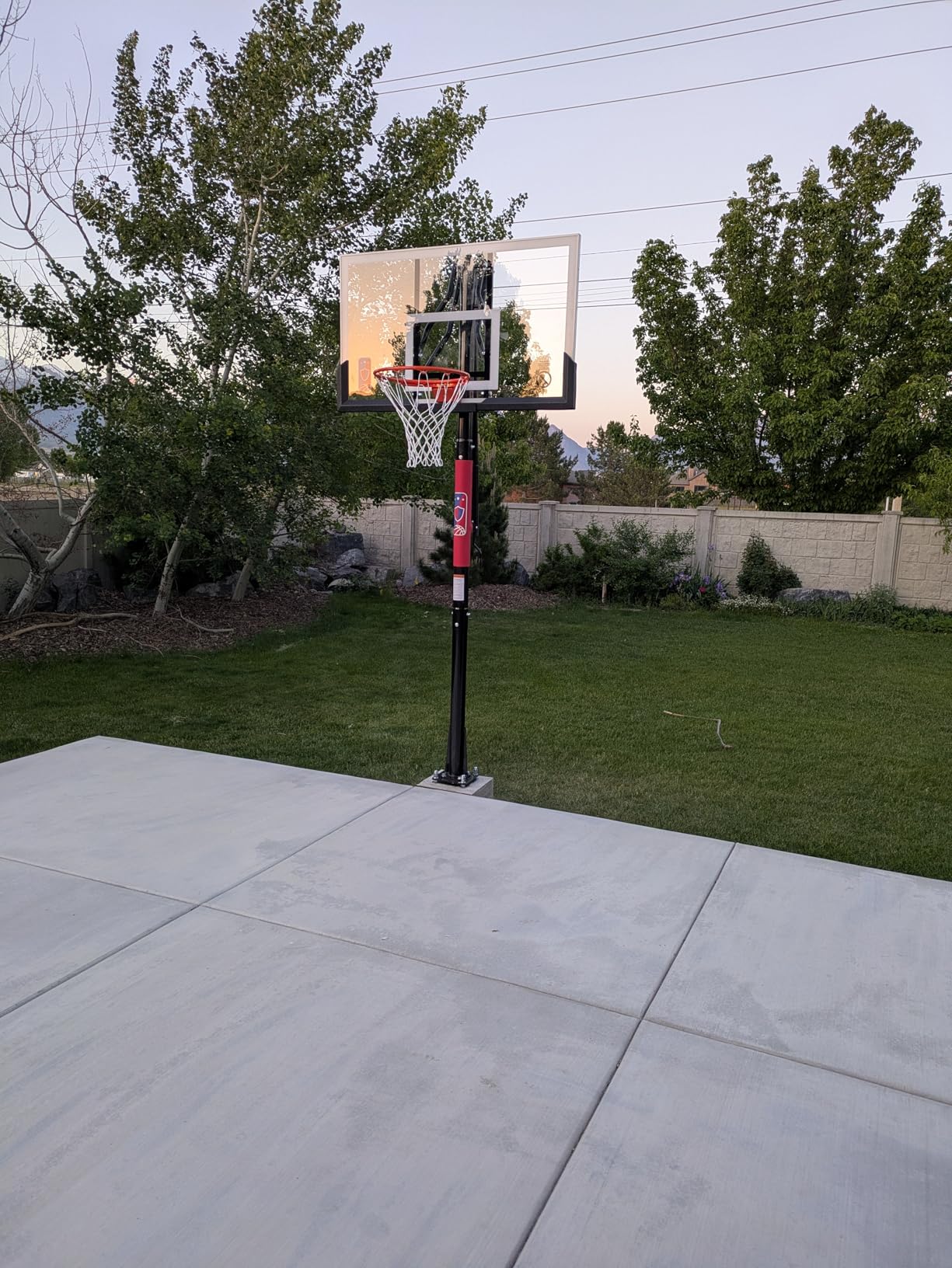 In-Ground Basketball Hoop Outdoor Adjustable (7.5-10ft) with Crank customer photo 1