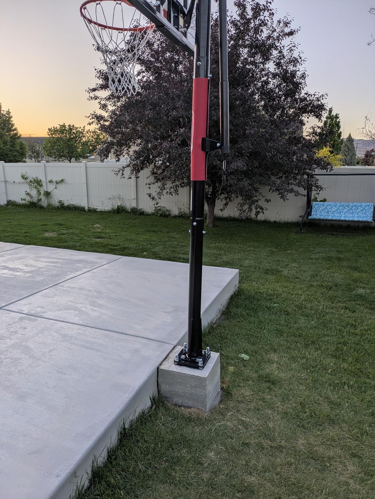 In-Ground Basketball Hoop Outdoor Adjustable (7.5-10ft) with Crank customer photo 2