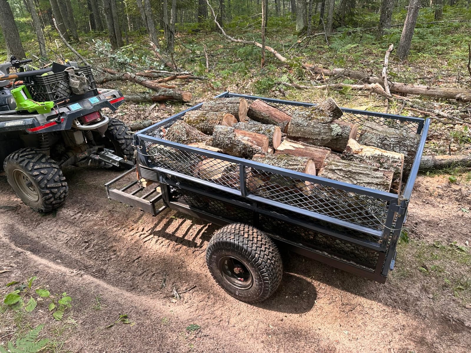 Strongway Utility Trailer, 1,400-Lb. Load Capacity | 60in. L x 30in. W Steel Deck customer photo 1