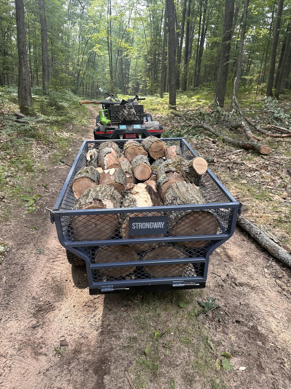Strongway Utility Trailer, 1,400-Lb. Load Capacity | 60in. L x 30in. W Steel Deck customer photo 2