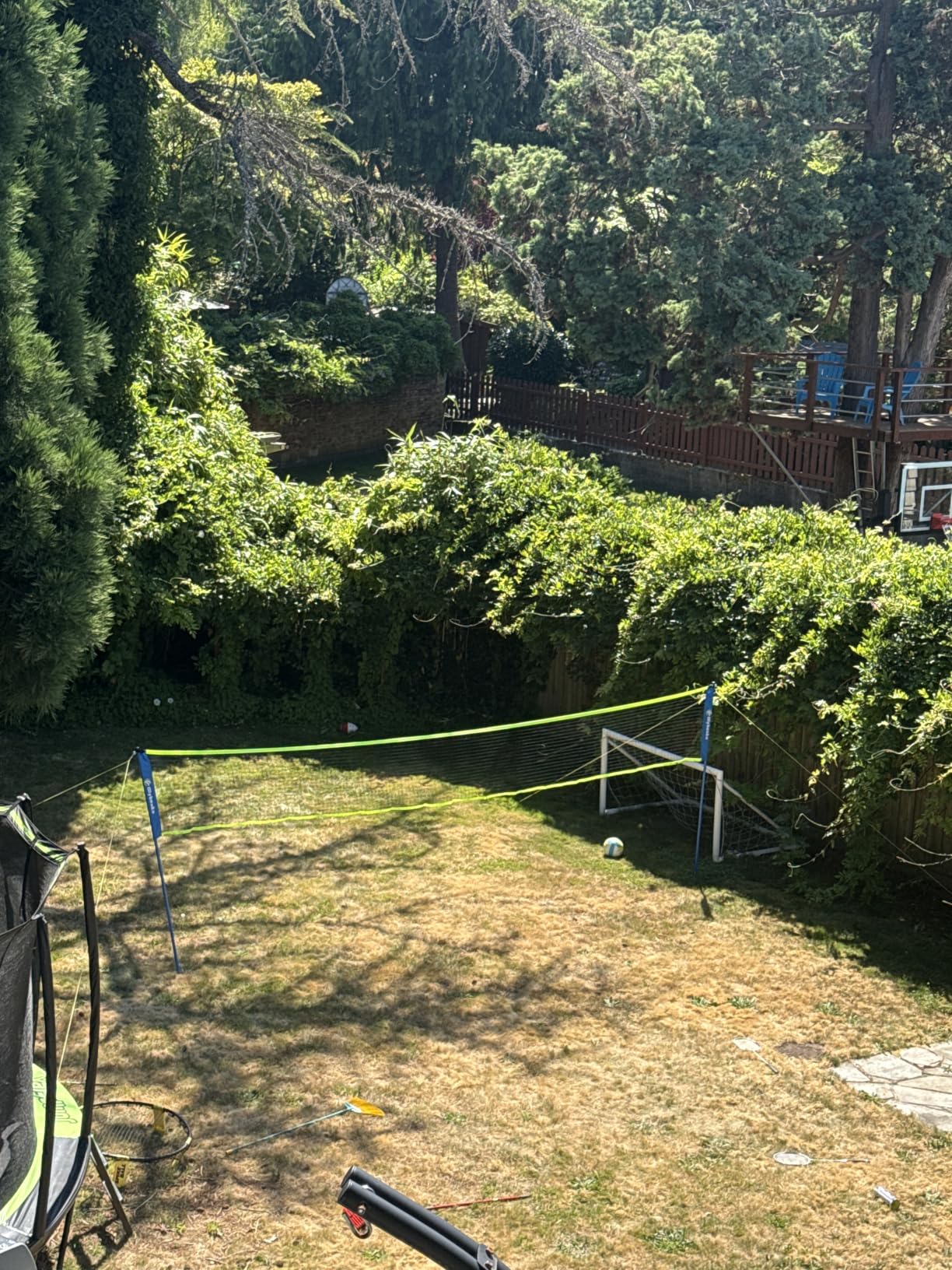 Portable Volleyball & Badminton Combo Net Set with 2 Nets (20ft and 32ft) for Backyard Beach customer photo 1