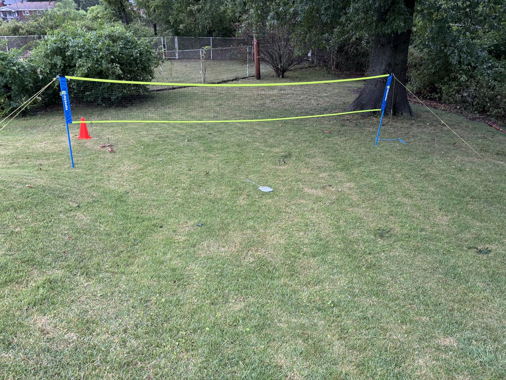 Portable Volleyball & Badminton Combo Net Set with 2 Nets (20ft and 32ft) for Backyard Beach customer photo 2