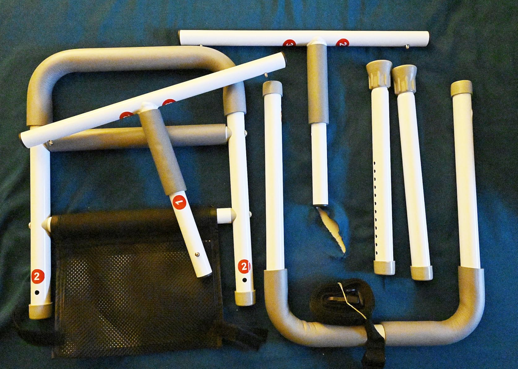 Bed Rails for Elderly Adults Safety - Adjustable Bed Assist Rail for Seniors Fall Prevention with Support Leg, Bedside Grab Bar Cane with Storage Pocket, Fits King, Queen, Full, Twin Bed customer photo 2
