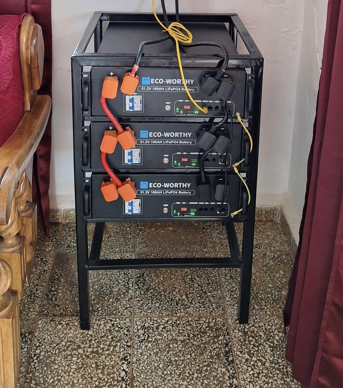 48V Home Backup Power, 5120Wh LiFePO4 Battery, AC 5000W Inverter | ETL UL9540 AC & UL1741 & CEC Listed, 48V 100AH Lithium Server Rack Battery, APP Monitoring, For Emergency, Backup Power, Off-Grid customer photo 1