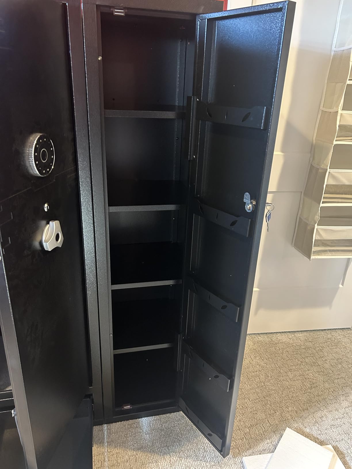 KAER Ammo Cabinet 59-Inch Tall Gun Cabinet Ammo Safe for Home Safes Use Quick Access with Ammunition Compartment and Removable Shelves Guns Accessories customer photo 1