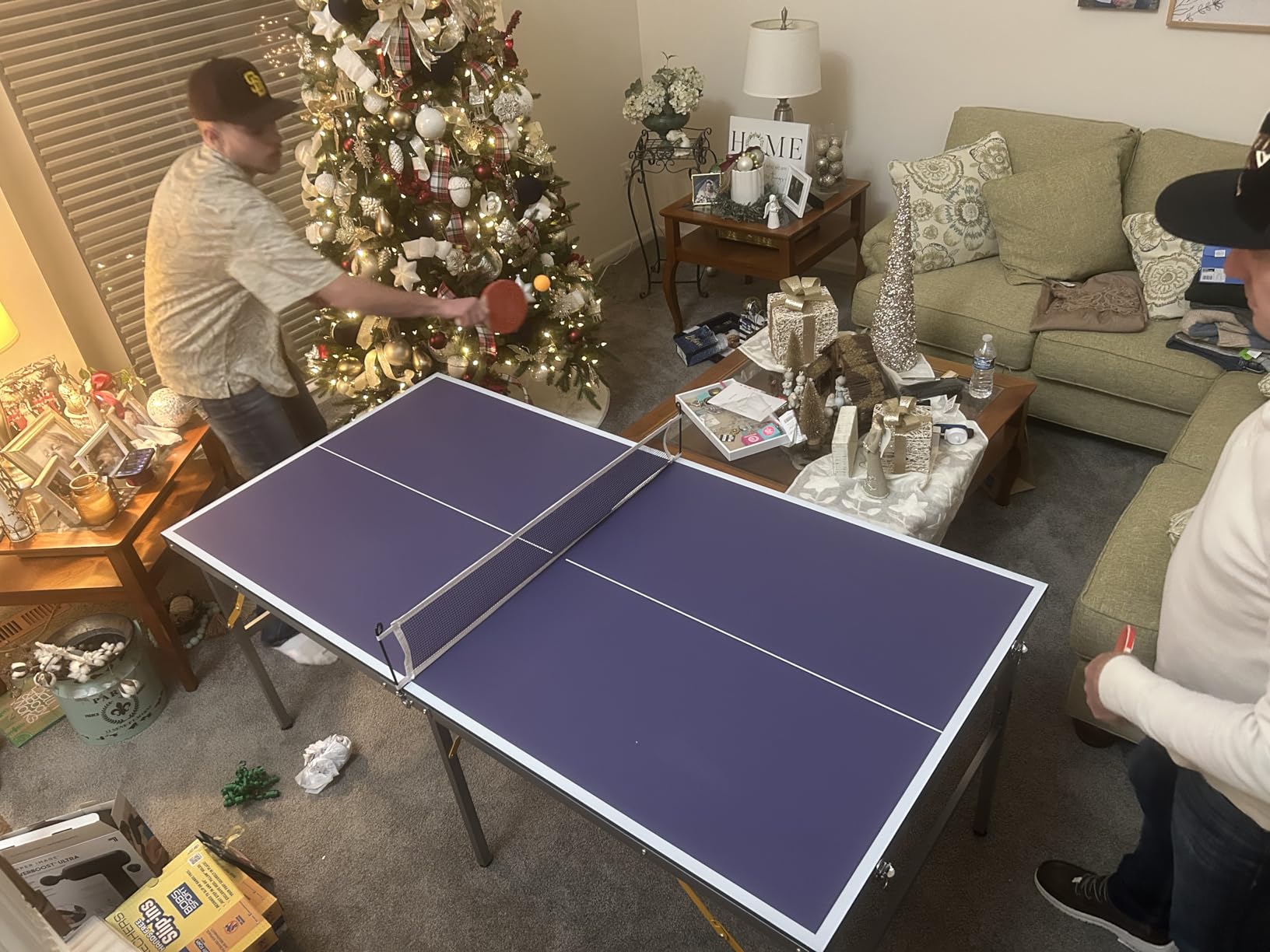 Garvee Portable Ping Pong Table,6X3 ft Professional Indoor/Outdoor Table Tennis Tables Game with Net for Adults/Teens,2 Tennis Paddles and 3 Balls- Quick Assembly customer photo 1