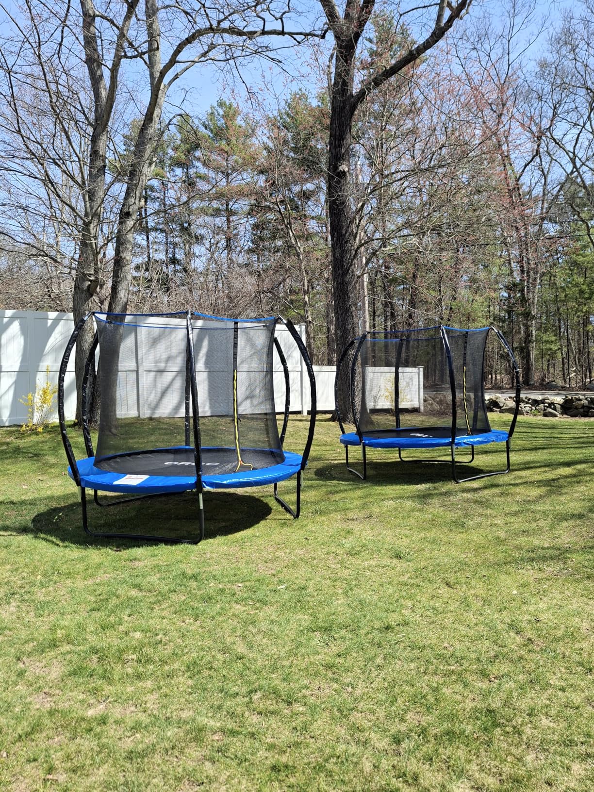 ORCC Kids Trampoline Outdoor 8FT-16FT with Enclosure, Non-Slip Ladder & Anti-Rust Coated Frame, 1200LBS Weight Capacity customer photo 1