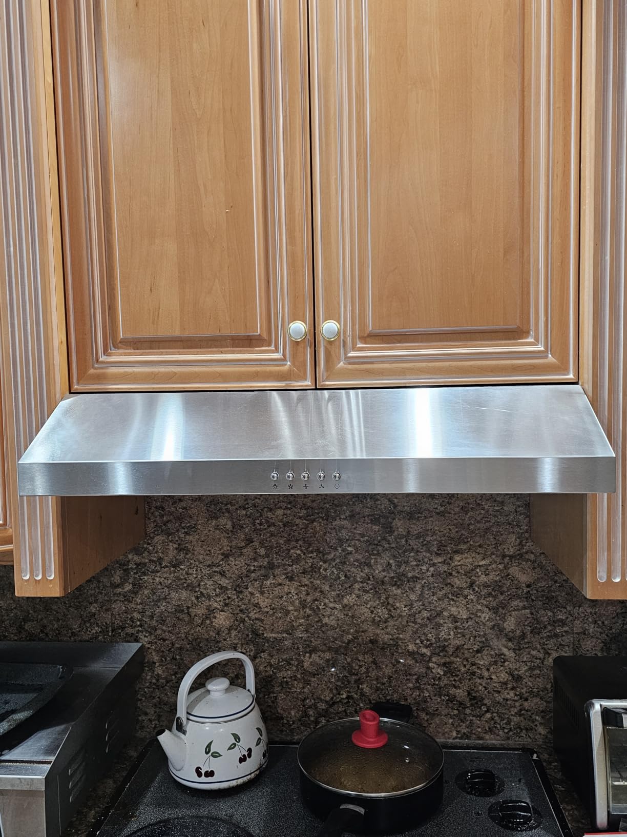 SNDOAS Under Cabinet Range Hood 30 inch, Stainless Steel Ducted/Ductless Range Hood with Touch/Gesture/Remote Control, 700CFM & 3-Speed Kitchen Stove Vent Hood, Baffle Filters, 3 Air Vents customer photo 1