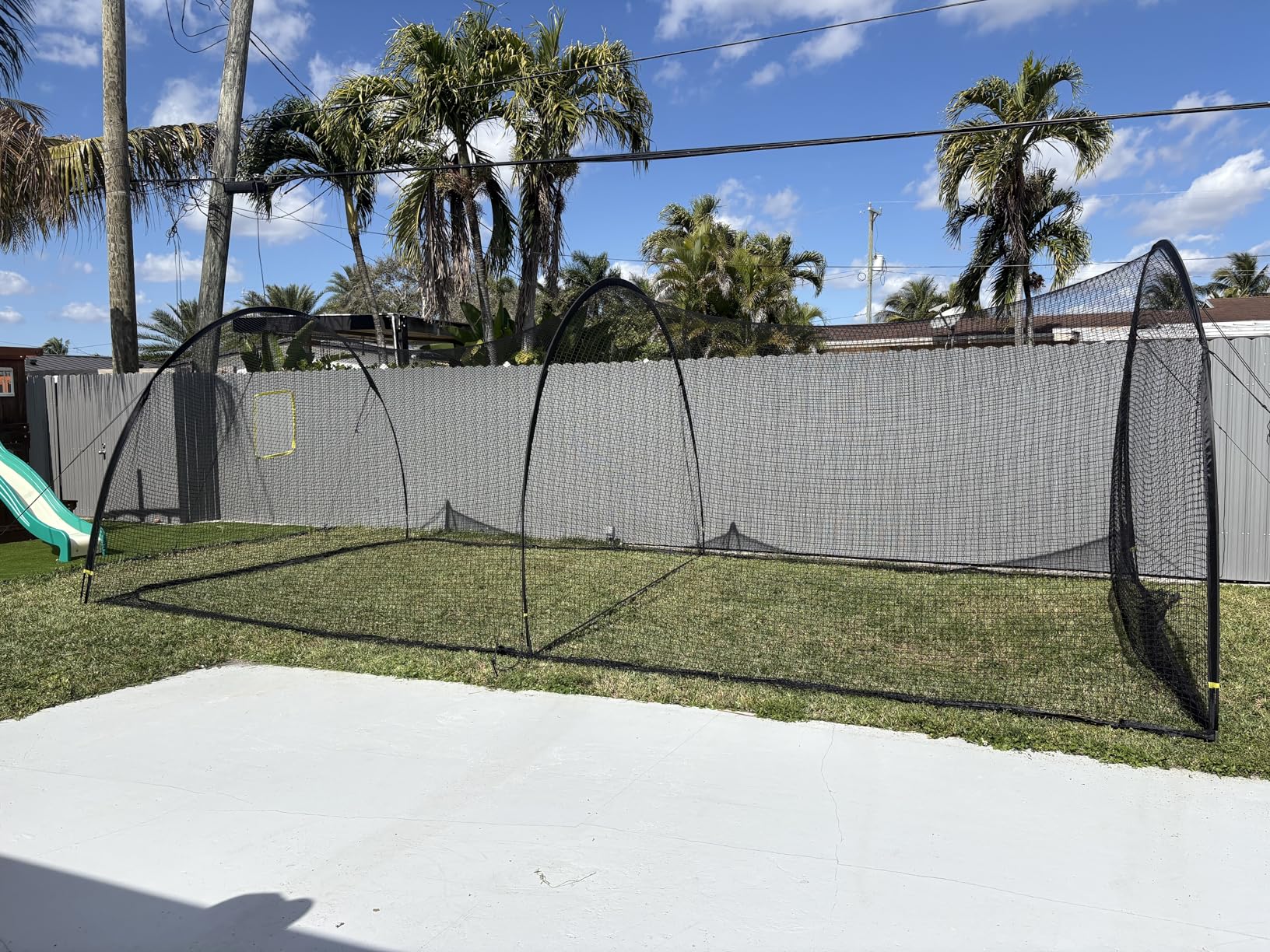 Baseball Batting Cage, 22x12x8Ft Baseball & Softball Hitting cage | Quick Setup, Sturdy & Durable, for Backyard Park, Portable Carry Bag customer photo 1