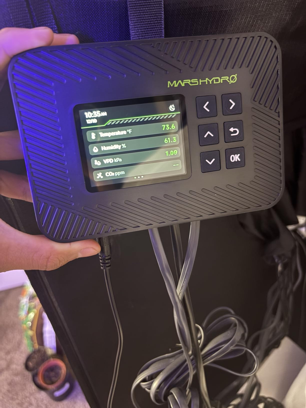 MARS HYDRO iControl Controller for Grow Tent Plant Cycle with App Control | Automated Climate Management: Track VPD, Temp, and Humidity via responsive sensors to maintain perfect cycle environments customer photo 2