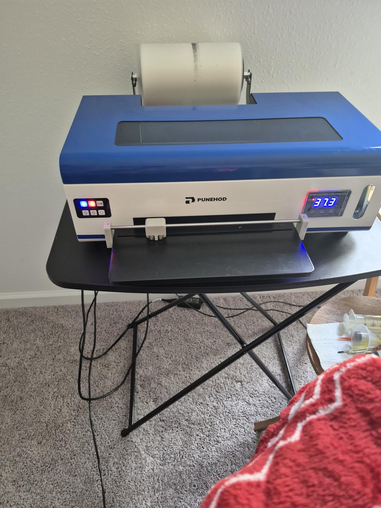 PUNEHOD DTF Printer A4 L800 with Roll Feeder, DTF Transfer Printing Machine with White Ink Circulation System, DIY Print for Dark and Light T-Shirts(A4 Printer+Oven) customer photo 2