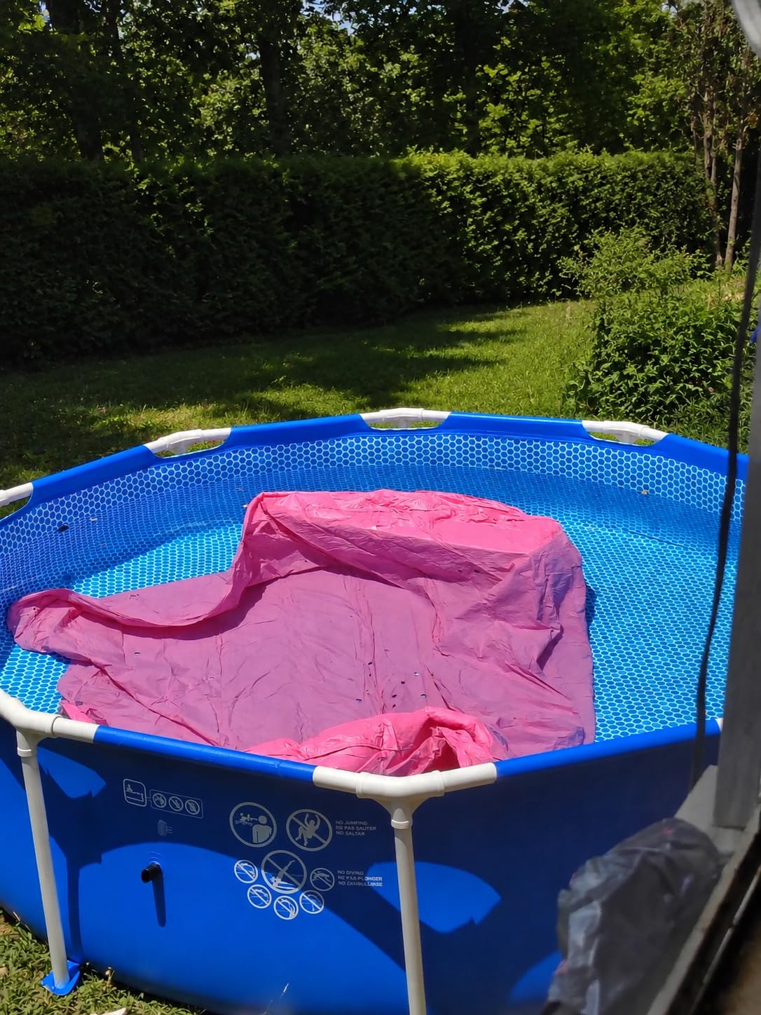 INTEX 28210EP Metal Frame 12 ft x 30 in Above Ground Pool, Round Swimming Pool with Steel Frame customer photo 2