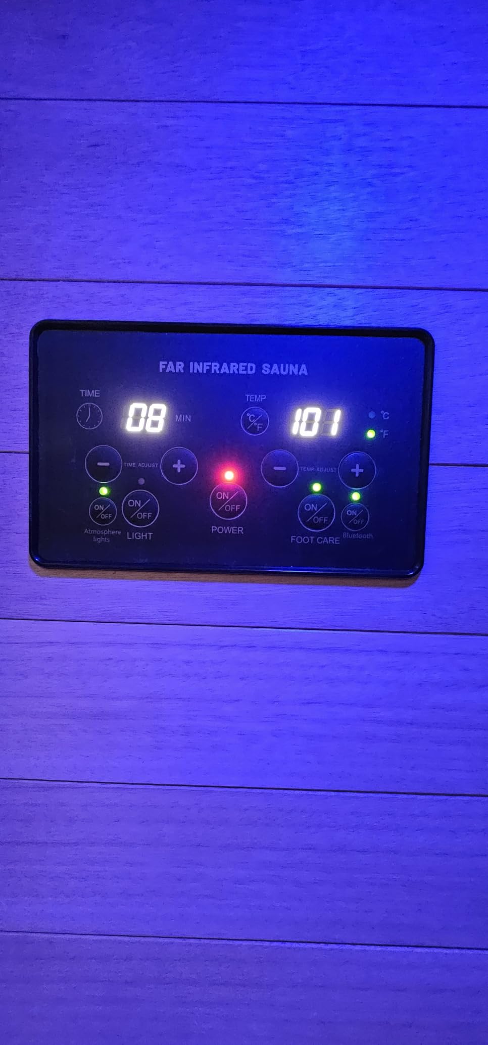 OUTEXER Outdoor Traditional Sauna 4-5 Person Wooden Saunas, 6'x6' Steam Wet Finnish Carbonized Spruce Wood Sauna 240V with 4.5KW Heater, Sauna Stone, Water Bucket, Ladle, LED Lights customer photo 2