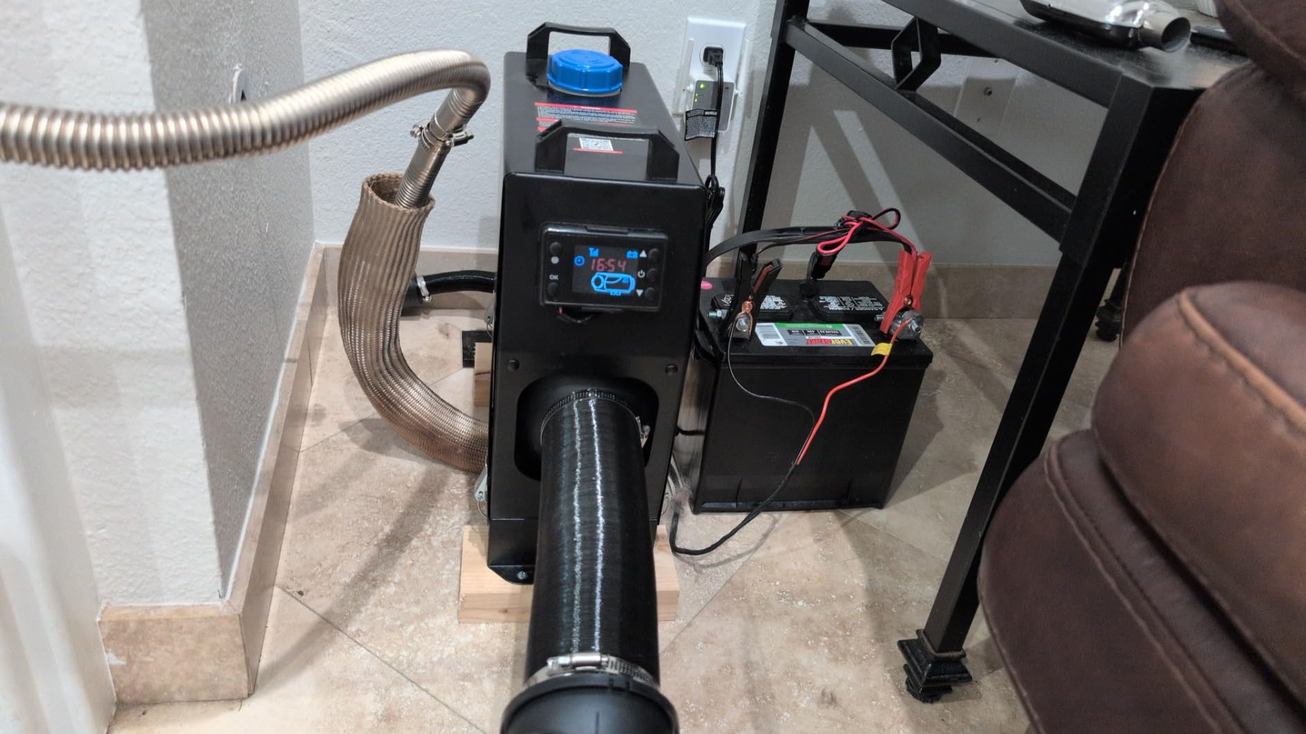 VEVOR Diesel Air Heater, 8 kW DC12-24V, Fast Heating Diesel Parking Heater with Remote Control and Blue LCD Switch, Low Noise, Pre-Heating Function, for RV, Truck, Camper, Van, Boat and Trailer customer photo 2
