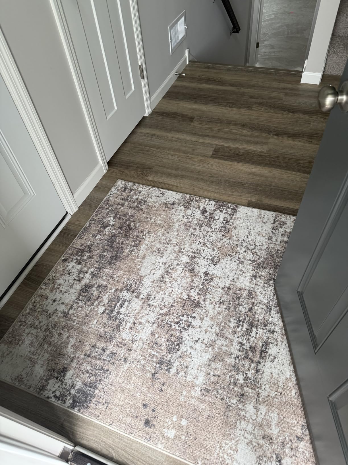 Brown Area Rug 8x10 Modern Abstract | Washable, Non Slip, Soft Low Pile, Indoor Carpet for Living Room, Bedroom, Dining Room, Neutral Contemporary Decor customer photo 1