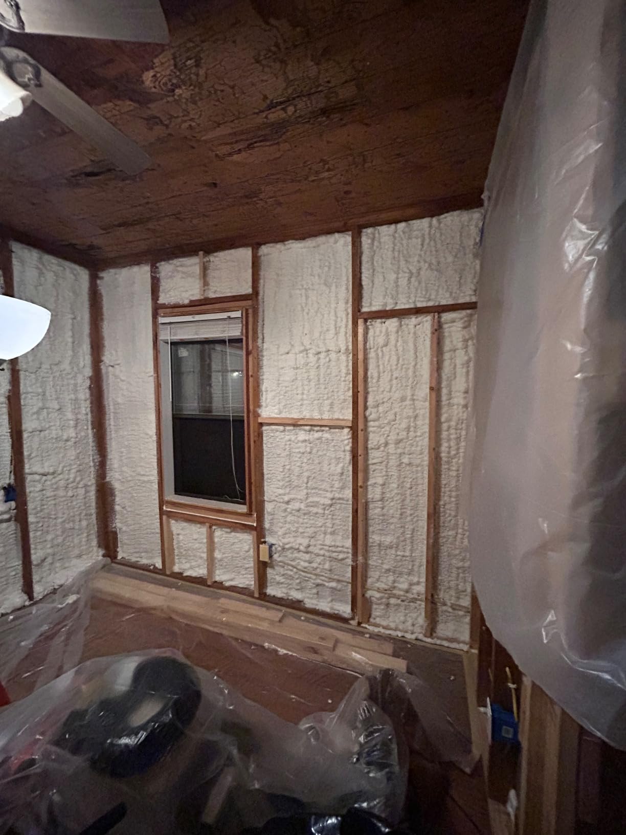 Akfix Thermcoat Fire Rated Spray Foam Insulation Kit 480 sq ft (24x27.1 oz.) - (R-Value 11.32/2 in) Closed Cell Expanding Wide Sealant Thermal Insulation for Walls and Attic - Gun & Cleaner Included customer photo 2