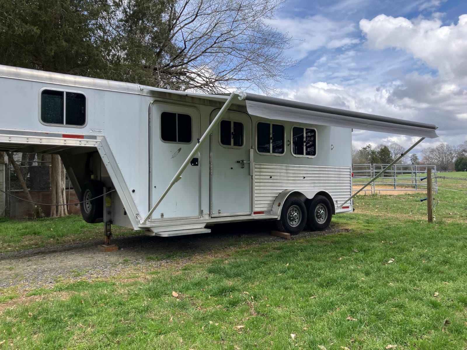 Suncode RV Awning for RV, Camper & Travel Trailers - Manual RV Awning Complete Kit, Manual Camper Awning, RV Roll Out Awning - 16x8Ft - White Frame & Sliver Fade customer photo 2
