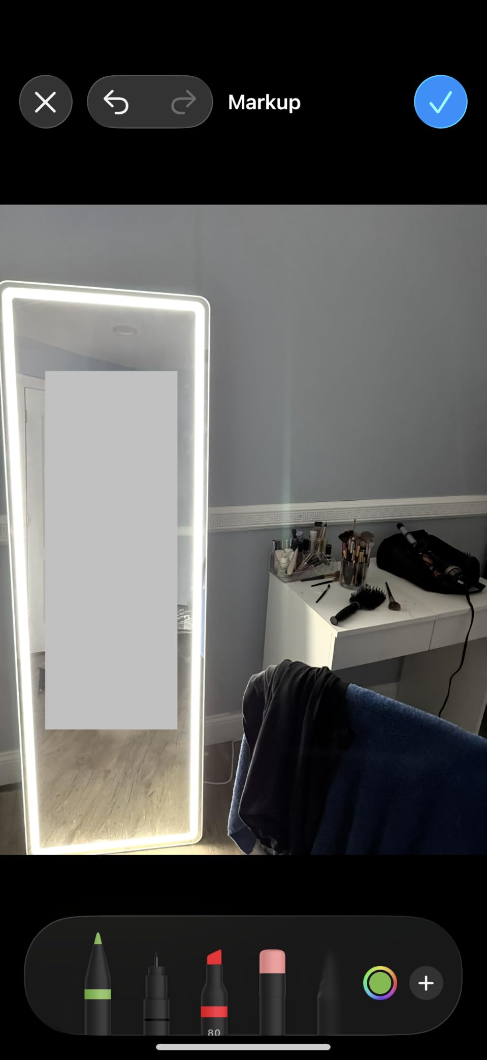 Sweetcrispy LED Arched Full Length Mirror, 63