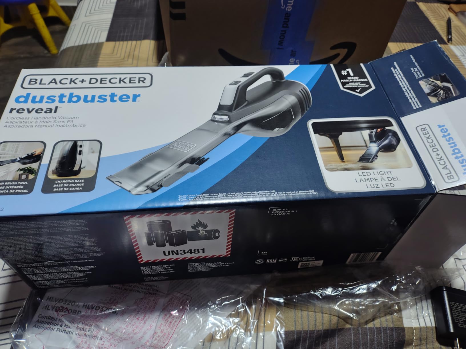 BLACK+DECKER Dustbuster Reveal Handheld Vacuum Cordless, Car Vacuum Portable Cordless, LED Light, Long Run Time, Rechargeable Lightweight Dust Buster, Includes Crevice Tool, Charging Base (HLVD320B42) customer photo 2