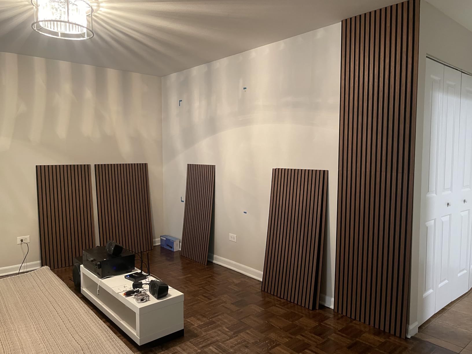 TONOR Wood Slatwall Panels, 2 Pack 47.2