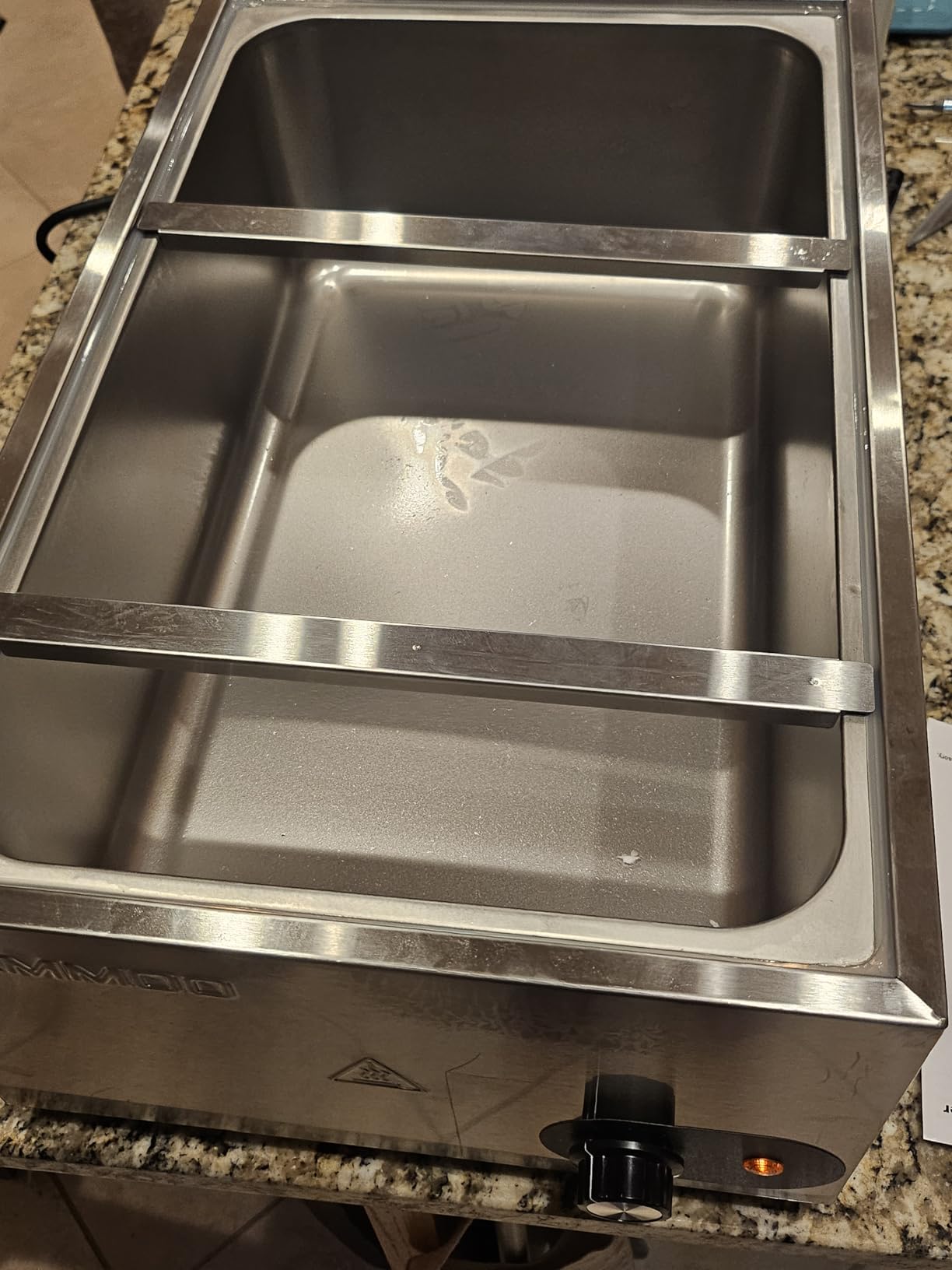 CAMMOO 1200W Electric Steam Table Food Warmer, Bain Marie 86-185°F Adjustable Temp, Countertop Stainless Steel Buffet Steam, Commercial Food Steamer for Catering Restaurant customer photo 1