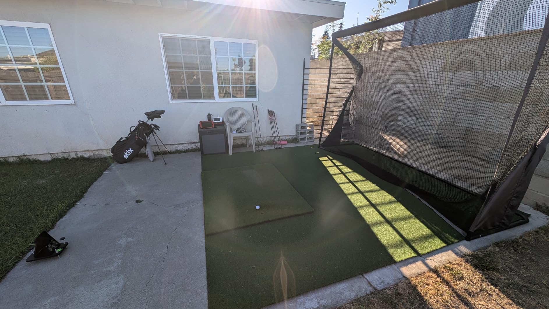 GoSports Golf Simulator Turf - 15 mm Elite Golf Mat for Indoor Home Setups - 10, 12, or 15 ft customer photo 2