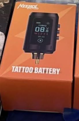 Neebol 1600mAh Wireless Power Supply for Beginners, RCA Tattoo Battery Pack | Color LED Display, 4 Memory Modes and Jumpstart; Fits Most RCA Rotary Pens for Beginners and Artists in Studios or Travel customer photo 1