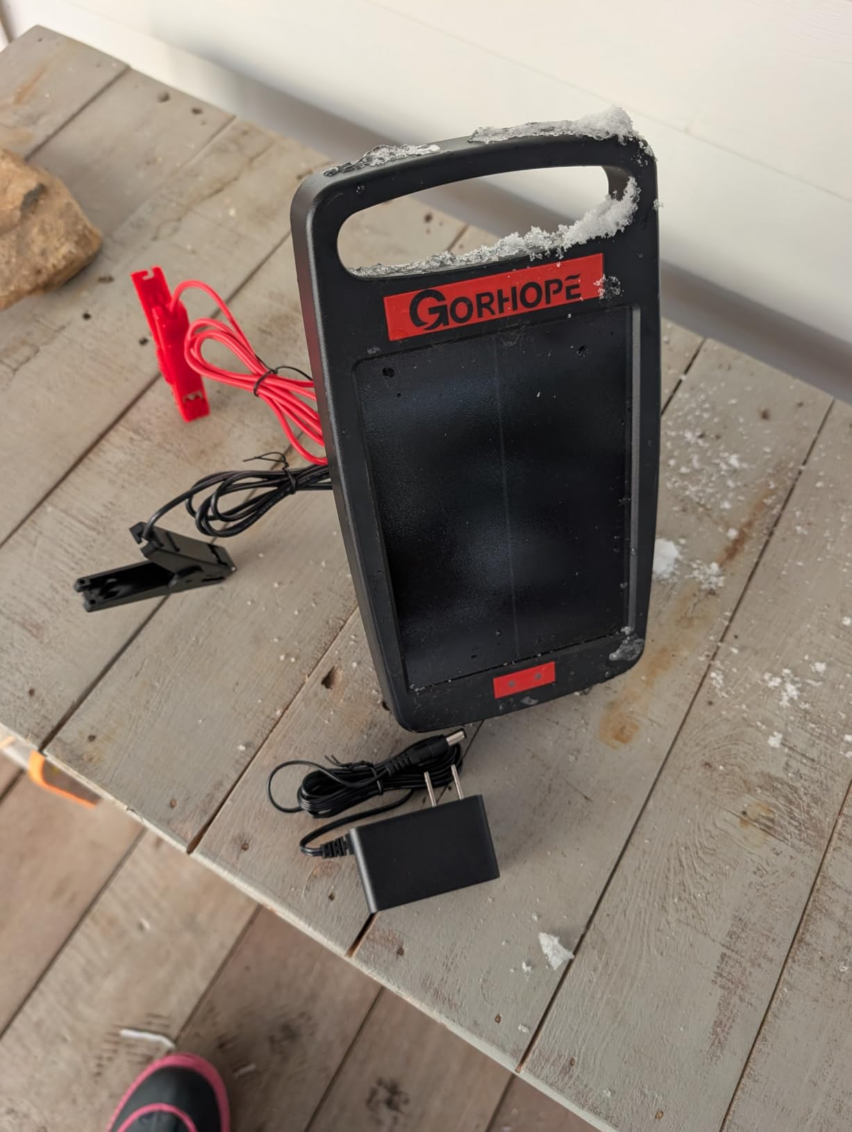 20 Miles Solar Electric Fence Charger with Short Circuit Alarm, 0.32J Powered | 24-Hour Protection, Tempered Glass Solar Panel, 14-Day Continuous Powered Protection for Livestock Protection customer photo 2