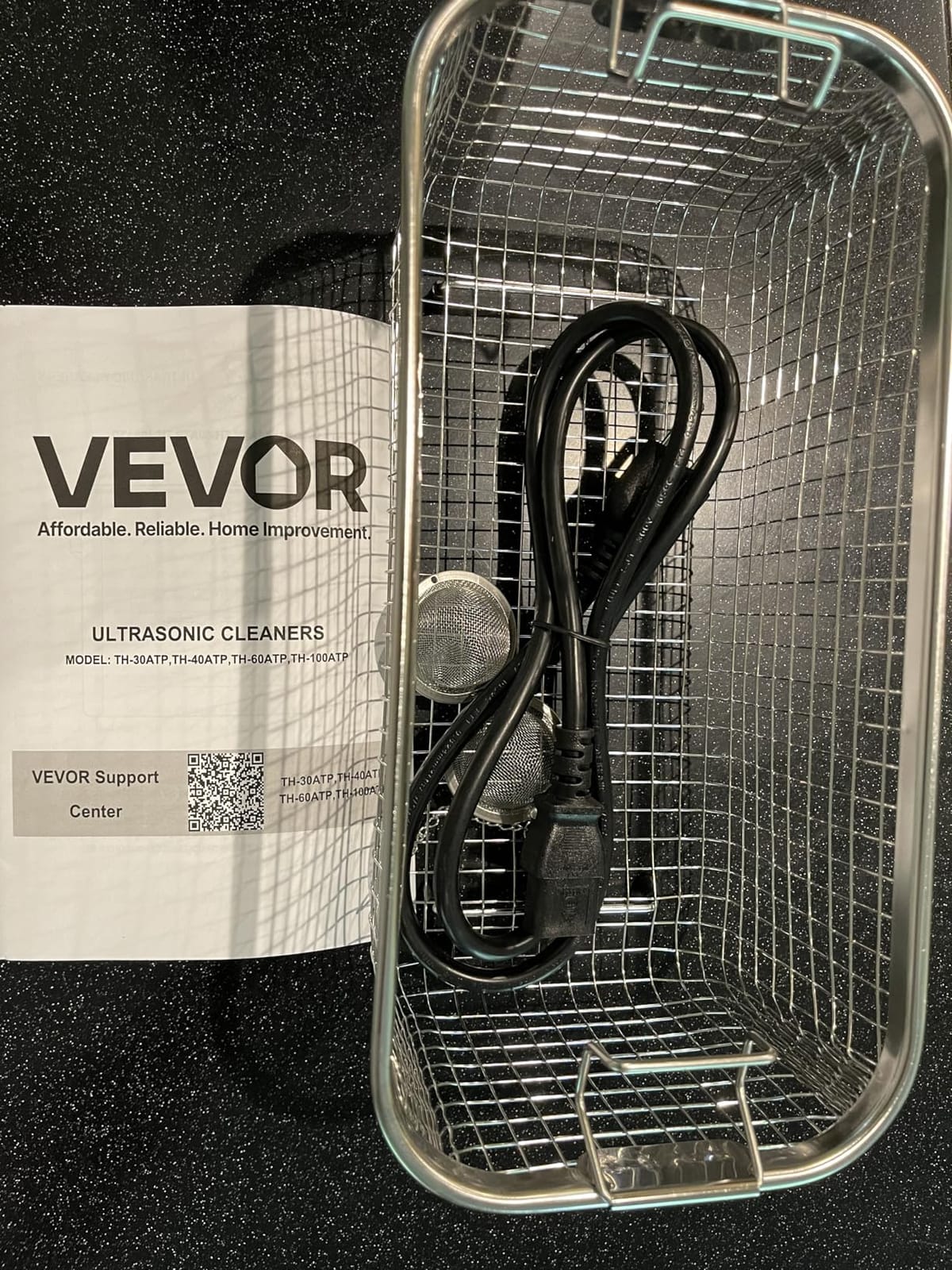 VEVOR 6L Ultrasonic Cleaner, Professional Ultrasonic Cleaner Machine with Cleaning Basket & Digital Display, 120W Stainless Steel 40kHz Cleaning Machine for Watches, Razors, Jewelry, Coins and More customer photo 1