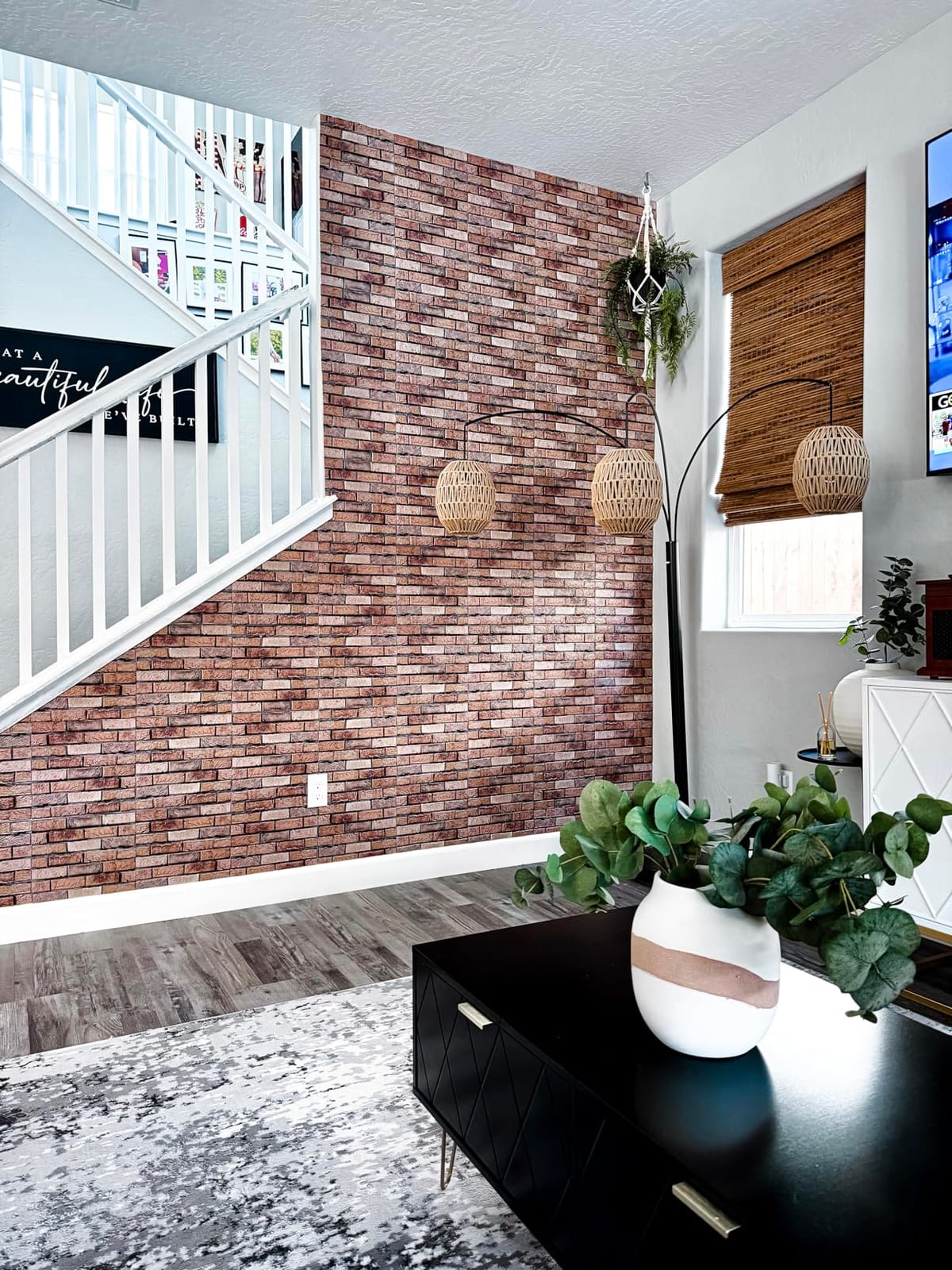 3D Wall Panels Peel and Stick, 10Pcs Brick Textured PVC Brick Panels | 11.81*11.81 Inch, Waterproof, Self-Adhesive Wall Tiles, for Accent Walls, Kitchen, Bathroom, Bedroom & Office Decor customer photo 2