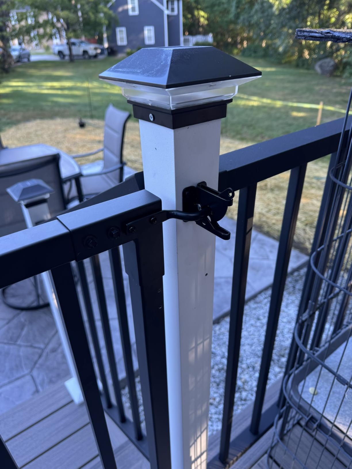 3ft x 36in Aluminum Deck Gate Kit with Self Closing Hinges and Latch | Welded Anti Sag Frame, Cut-to-Fit, AAMA 2604 Weather-Resistant Finish, Easy DIY installation, Deck Porch Patio garden Gate customer photo 2