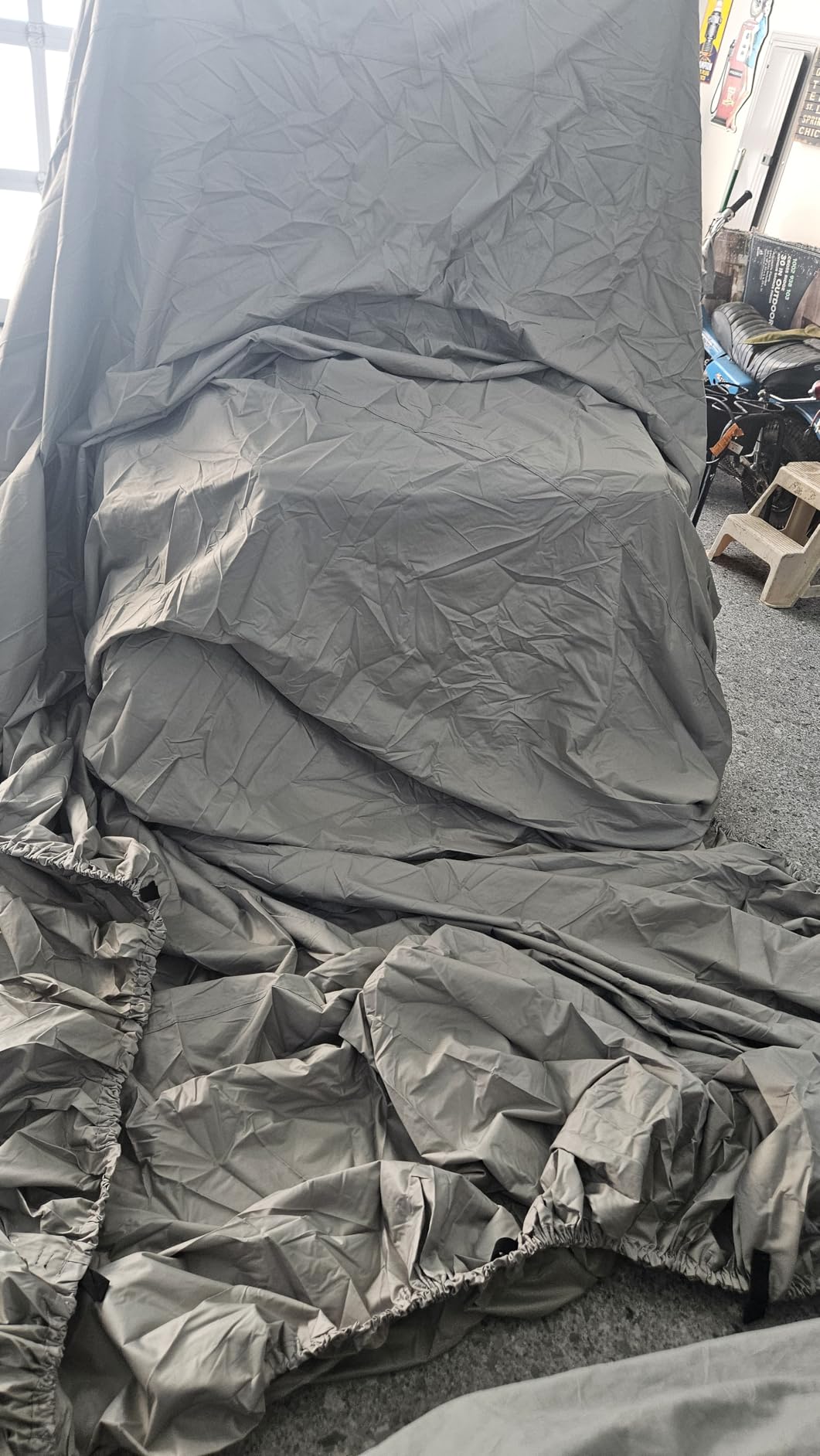 KEMIMOTO Pontoon Boat Cover 21-24ft, Heavy Duty UV Resistant Waterproof Oxford Fabric, Trailerable Pontoon Cover with 15 Adjustable Tie Down Straps, Black customer photo 1