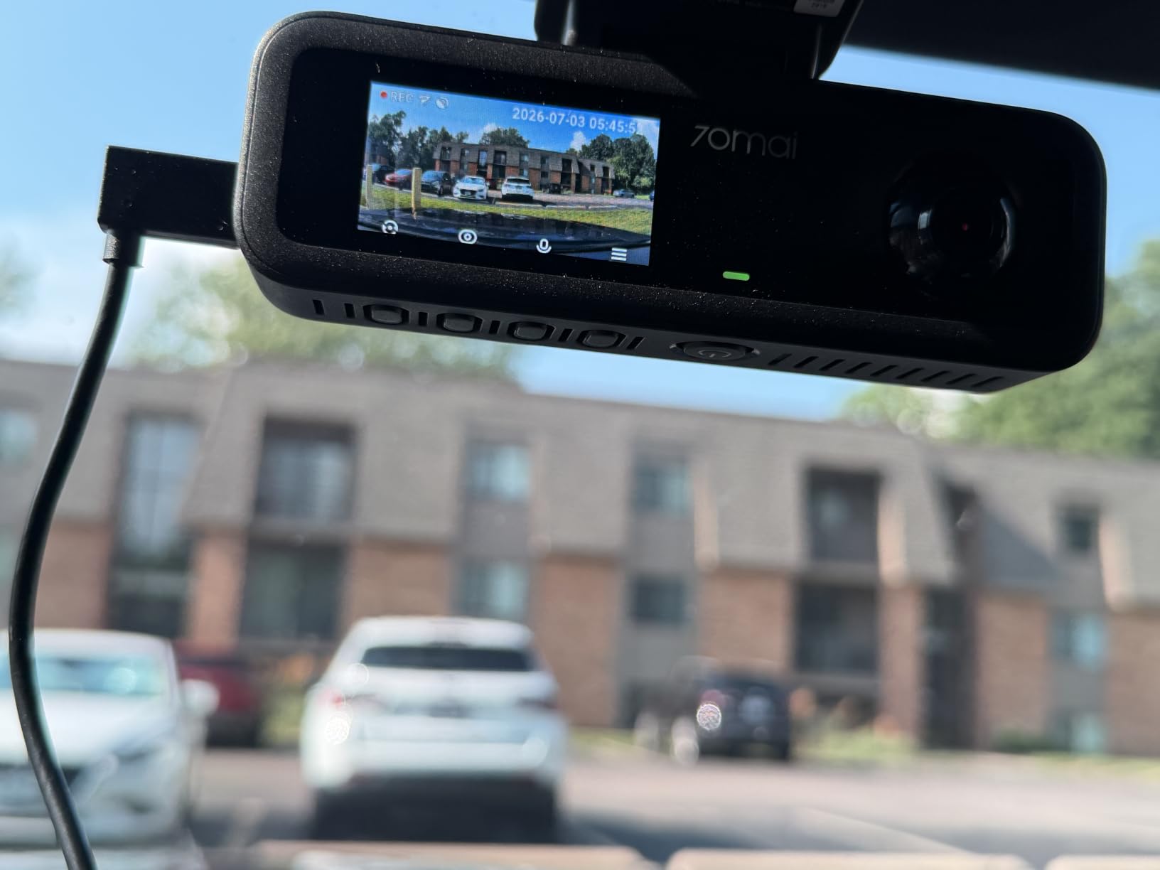 70mai 4K Dash Cam Front and Interior, 4K HDR Dash Camera with F1.55 Aperture, Wi-Fi 6, 24H Parking Surveillance, GPS, Loop Recording, 64GB Card Included, UHD Dashcam for Cars/Taxi/Uber/Lyft customer photo 1