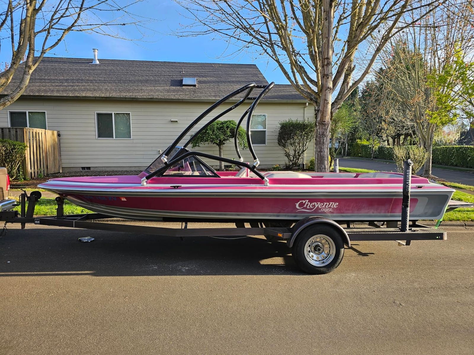 HECASA Universal Wakeboard Tower Compatible with Most Boats Inboard Outboard Motor Boat Wake Tower Aluminium Black Powder Coated customer photo 1