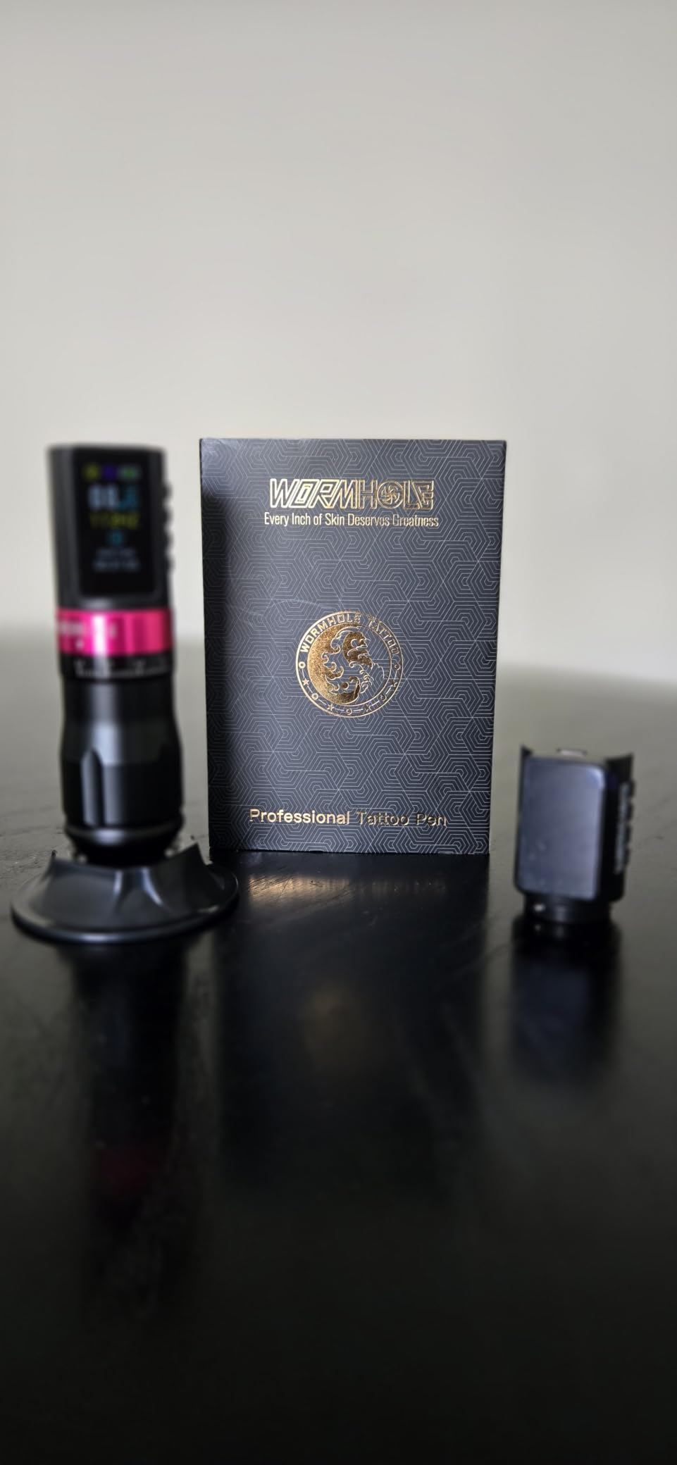 Wormhole Tattoo Gun Kit 2PCS 2300mAh Batteries for Beginners & Artists | 7 Adjustable Stroke Aluminum Alloy Tattoo Pen Built-in Dot Work Mode Complete Tattoo Kit WTK0112 customer photo 1