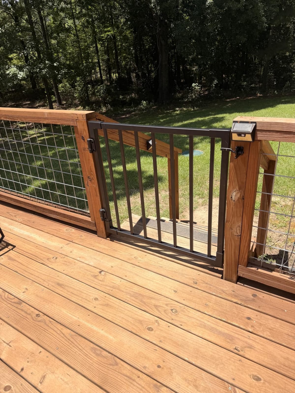 W.3ft x H.36in Aluminum Deck Gate Kit Outdoor, DIY Cuttable, Black | Welded Anti Sag Frame, Self Closing Hinges and Latch, AAMA 2604 Weather-Resistant Finish for Patio, Garden, Stairs customer photo 1