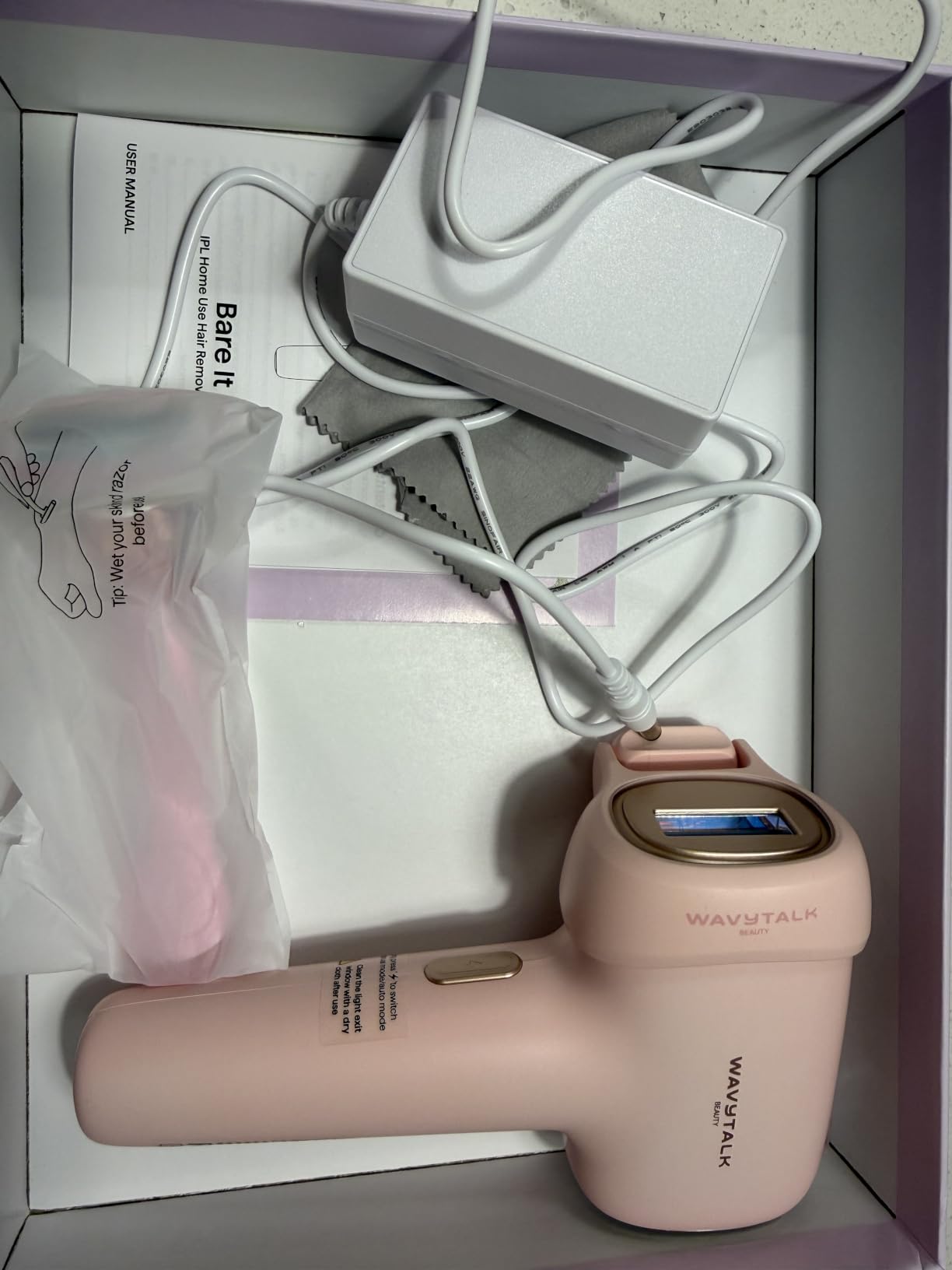 Wavytalk IPL Laser Hair Removal with Precision Roller for Full Body - Long-Lasting & Painless, 24J Dual-Pulse & Ice Cooling, At-Home Use for Women and Men customer photo 1
