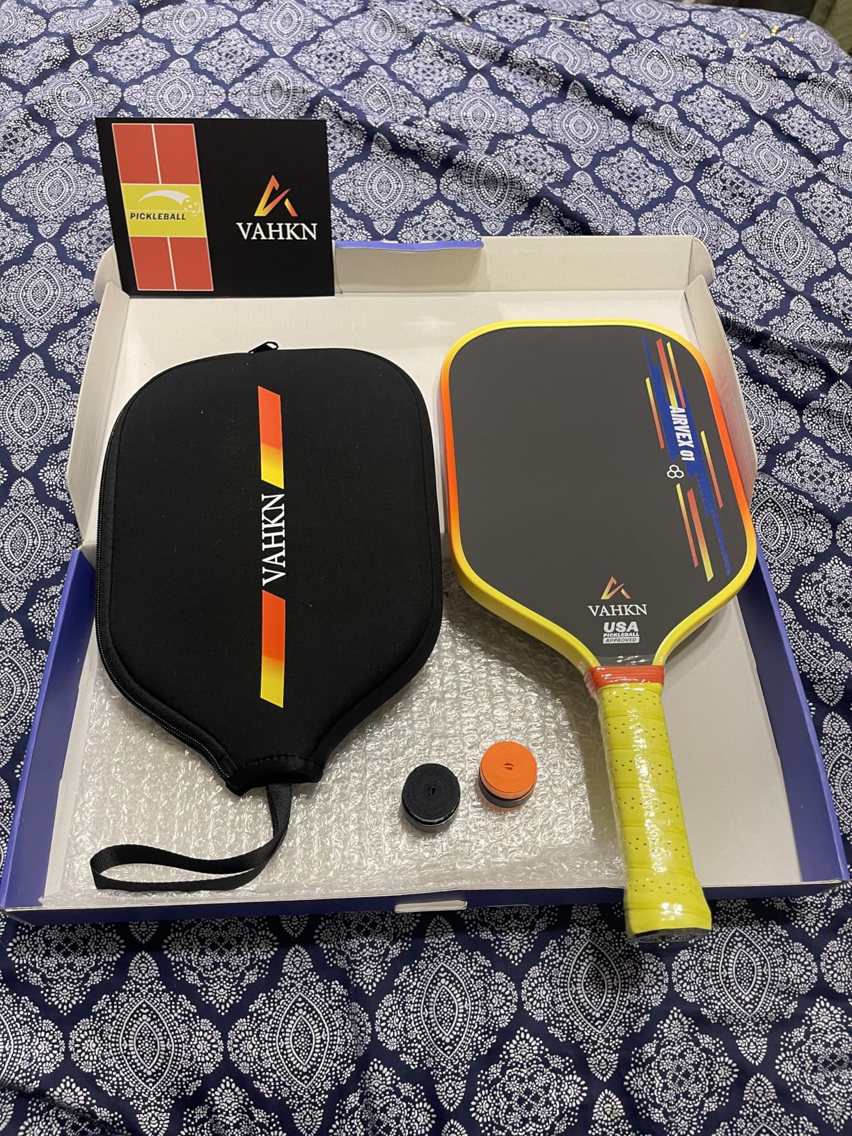 Pickleball Paddles | 16MM Carbon Fiber Pickleball Paddle | High-Spin Textured Surface & Vibrant Gradient Edge | USAPA Approved customer photo 1