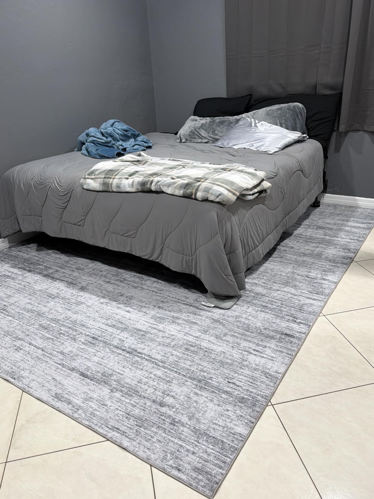 8x10 Area Rugs for Living Room,Modern Abstract Non-Slip Backing Washable Rugs,Soft Thin Large Area Rug,Stain Resistant Carpets for Bedroom Dining Room Home Decor customer photo 2
