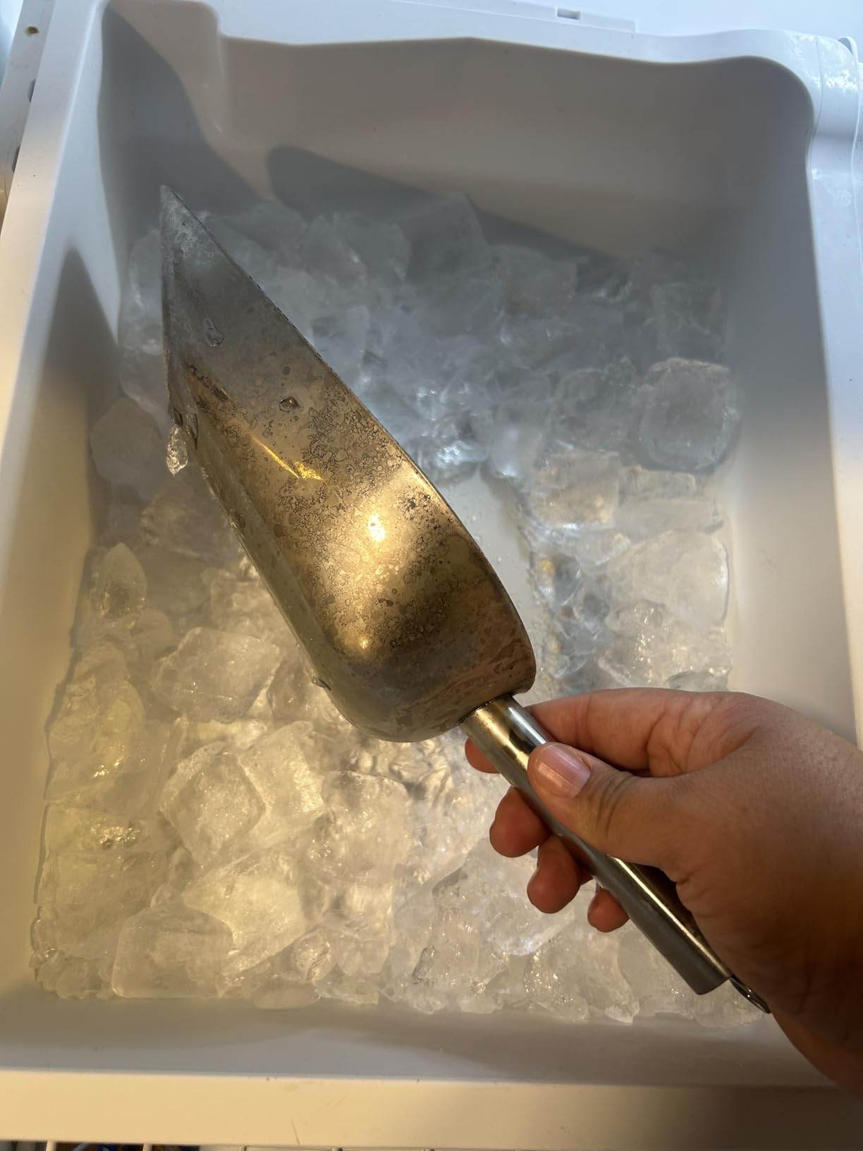 Nugget Ice Maker Machine Commercial, 80lbs/24h Undercounter Sonic Ice Machine with 20lbs Storage Bin & Dual Water Inlet, Chewable Pellet Ice for Restaurant Bar Home, Stainless Steel customer photo 2