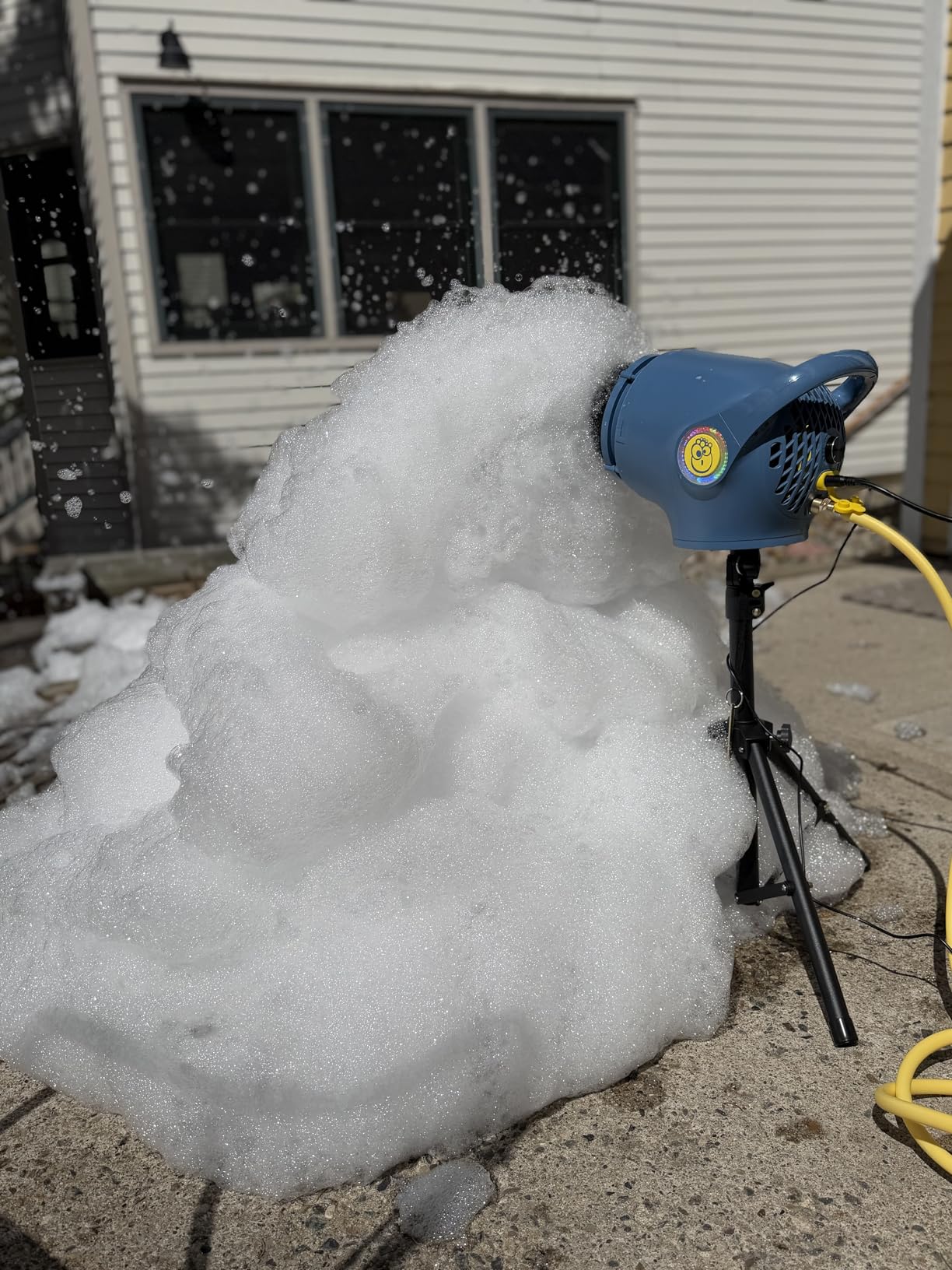 Party Foam Cannon, Foam Machine for Party, 3 Modes Detachable Front Barrel Adjustable Wind Speed, Foam Making Machine for Garden Backyard Pool Indoor customer photo 1