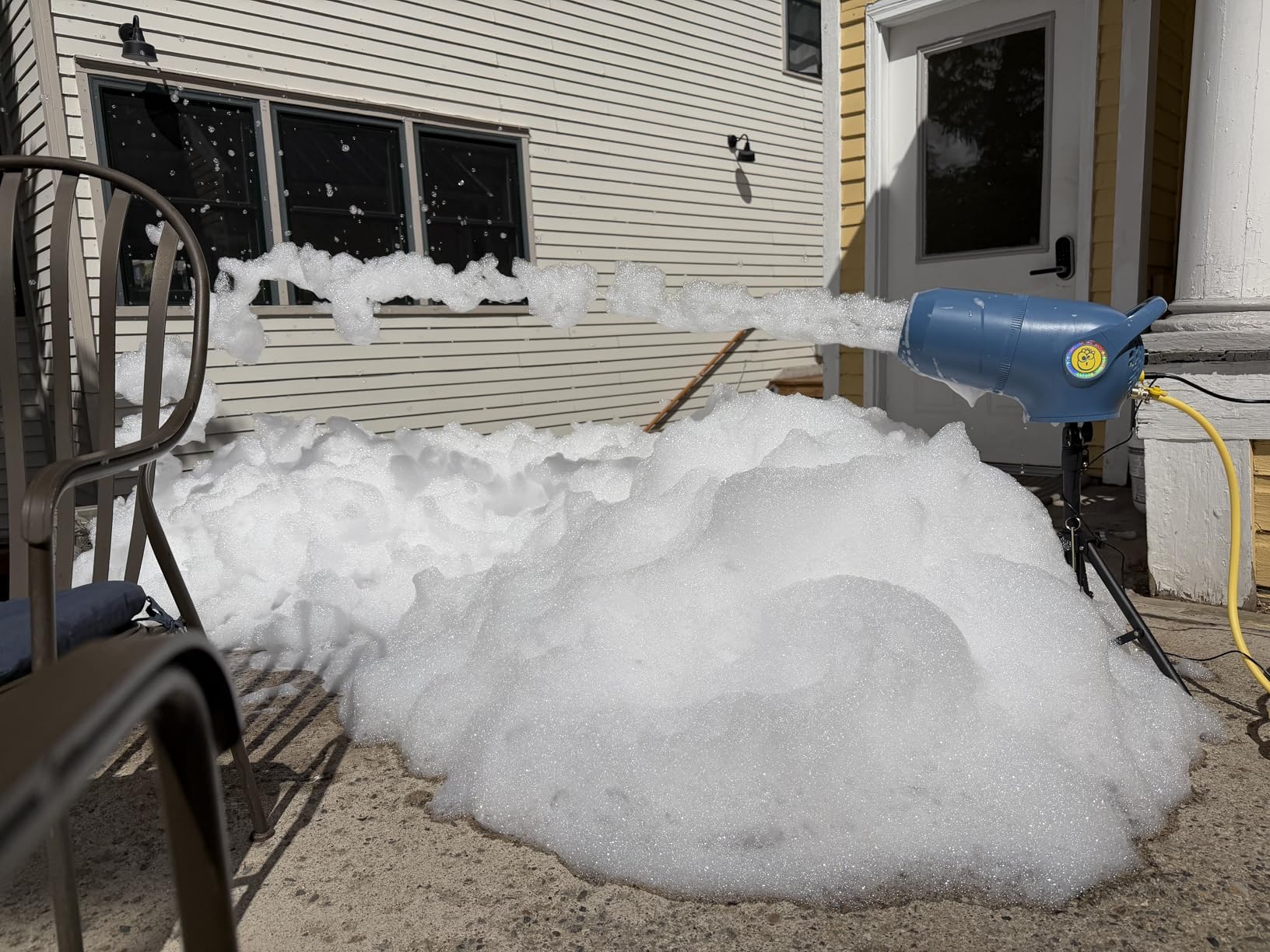 Party Foam Cannon, Foam Machine for Party, 3 Modes Detachable Front Barrel Adjustable Wind Speed, Foam Making Machine for Garden Backyard Pool Indoor customer photo 2