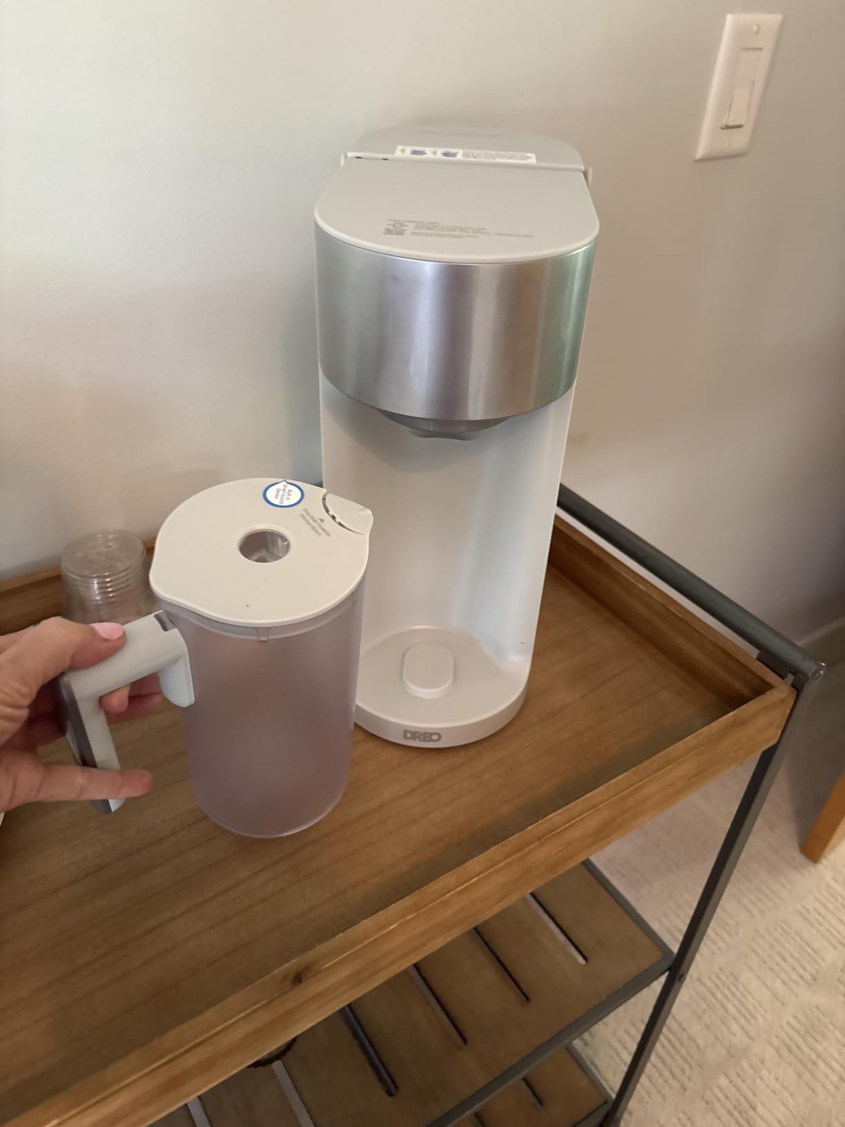 DREO Reverse Osmosis Water Filter Countertop, RO Filtration System, 3:1 Pure to Drain, TDS & Filter Life & 2 Autofill Pitchers, Install-Free customer photo 2