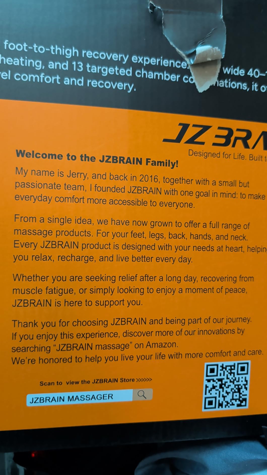 JZBRAIN Professional Air Compression Boots, Sequential Leg Compression Massager for Circulation, Cordless Rechargeable Recovery System for Massage Therapy, 6 Modes, 8 Intensity (Medium) customer photo 2
