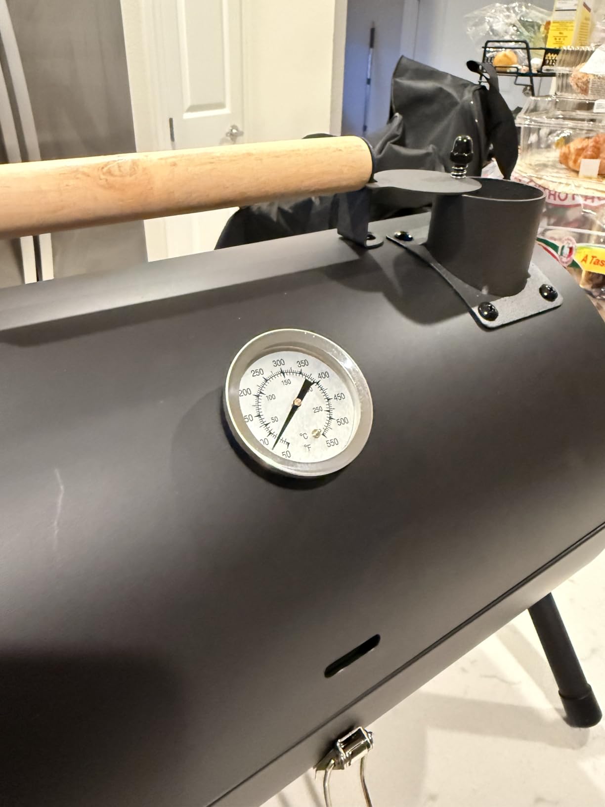 Charcoal Grill with Offset Smoker,BBQ Grills with Side Table,Outdoor Cooking with 535 Square Inches customer photo 1